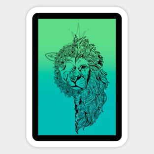 Lion & Lamb Sticker